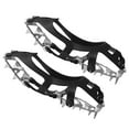 thumbnail image 3 of Shoe Spikes Ice Crampons Spikes Ice Grippers Shoe Crampons Traction Cleats for Running Climbing Hiking Mountaineering Jogging M 34 to 40 Black, 3 of 7