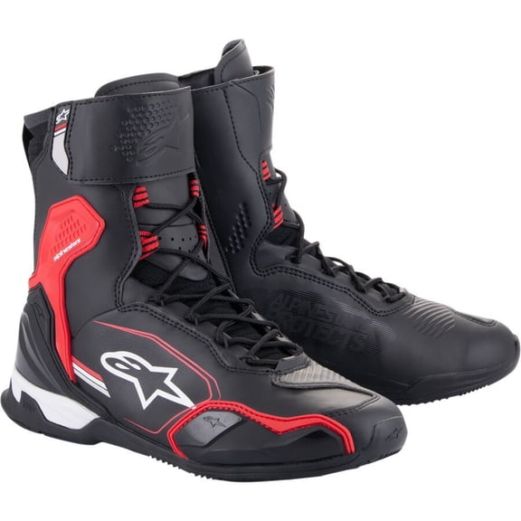 Alpinestars Superfaster Mens Motorcycle Shoes Black/Red/White 9.5 USA