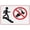 Warning Sign 2, variant on No Dogs Allowed Inside Reflective Aluminum Sign - 8"x12", Rust Free, Weather Resistant, Waterproof, Easy To Mount - Home, Restaurant, Café, Retail Store