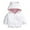 White, variant on WIBACKER Newborn Baby Girls Infant Boys Cartoon Zipper Fleece Hooded Jacket Coat with Ears Warm Todder Kids Outwear