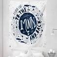 thumbnail image 1 of I Love You Tapestry, When You Love Too Much Nature Elements Comet Happy Mood Design, Fabric Wall Hanging Decor for Bedroom Living Room Dorm, 5 Sizes, Dark Blue White, by Ambesonne, 1 of 1