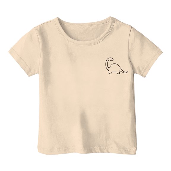 Boys & Girls Crew Neck Short Sleeve T-Shirts,Comfortable Breathable Casual Tops for Daily Back-to-School Outfits