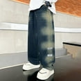 thumbnail image 6 of Tiijoy Boys Loose Fit Distressed Jeans Casual Straight Leg Pull On Denim Pants, Sizes 4-5, 6 of 8
