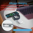 thumbnail image 6 of TriFoldPower Magnetic 3 In 1Wireless Charging Station Foldable Charger For Magsafe charger iPhone Earbud Pros Watch Travel Portable 15/14/13/12, AirPods 3/2/Pro, Android Charger (Adapter NOT Include), 6 of 8