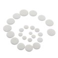 thumbnail image 4 of 24Pcs Bassoon Pads Bassoon Sound Hole Gaskets Bassoon Accessories (White), 4 of 9