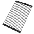 thumbnail image 1 of Vingtank Roll-up Dashing Rack Polyvalent en Acier Inoxydable sur Évier Rack Égouttoir de Cuisine Noir, 1 of 8