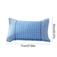 thumbnail image 6 of Bxaolu Thick Pillowcases Standard Size Set of 2 - Breathable Pillow Covers for Bedroom, Soft Pillow Cases 2 Pack, 20 x 28 Inches, Blue, 6 of 7