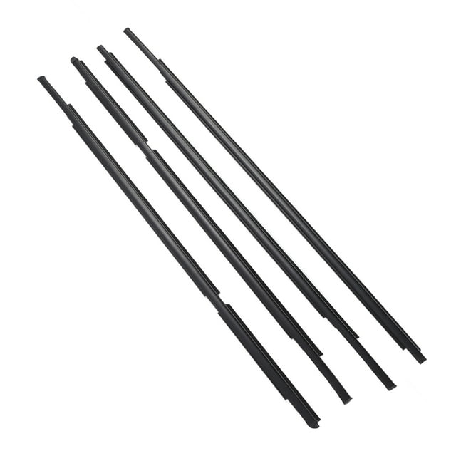 Burlete Para Ventana De Coche, 68230-52100, Goma, 4 Unidades, Aislamiento Acústico, Tira De Sellado Para Ventana Para Yaris 2005-2011