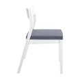 thumbnail image 6 of Plank+Beam Solid Wood Dining Chair Frame (2 Pack), White with Slate Cushion, 6 of 10