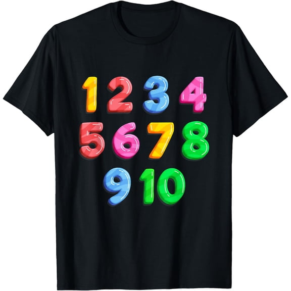 Exquisite and comfortable-Math Numbers Learning T-Shirt | Best Preschool Education Gift T-Shirt