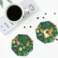 thumbnail image 5 of Disketp Vegan Funny Coasters,4 Pcs Leather Coasters With Holder, Perfect Housewarming Hostess Gifts,Protect Furniture From Water Marks Scratch And Damage, 5 of 9