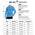 thumbnail image 5 of WELIGU Men's Long Sleeve Shirts Lightweight UPF 50+ T-Shirts Fishing Light Blue Size Male M, 5 of 6