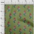 thumbnail image 1 of oneOone Viscose Jersey Fabric Leaves & Floral Block Print Fabric By The Yard 60 Inch Wide, 1 of 5