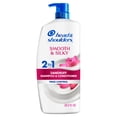 thumbnail image 2 of (4 pack) Head and Shoulders Smooth and Silky 2 in 1 Dandruff Shampoo and Conditioner, Frizz Control, Fresh Floral Scent, Color Safe, 28.2 fl oz, 2 of 13