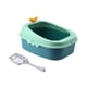 thumbnail image 5 of Bandeja de arena para gatos Yinane Caja de arena para mascotas semicerrado grande duradero Verde, 5 of 8