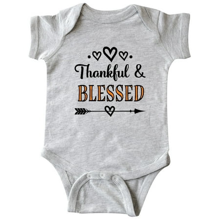 

Inktastic Thanksgiving Greeting Thankful Blessed Gift Baby Girl Bodysuit