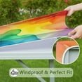 thumbnail image 6 of Colorful Tie Dye Stain Pattern Square Fitted Tablecloth with Elastic Edge,Square Table Cover,Washable Elastic Table Cover for Home Kitchen Party Decor 36"x36", 6 of 6