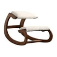 thumbnail image 3 of DYNWAVECA Ergonomic Kneeling Chair Wooden Rocking Knee Chair for Worker Apartment Home Dark Brown, 3 of 10
