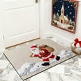 thumbnail image 6 of Christmas Rug Winter Santa Claus Floor Mat 40x60cm for Bedroom Kitchen Bathroom Entryway Rugs Low Pile for Entrance Festive Home Decor (D), 6 of 6