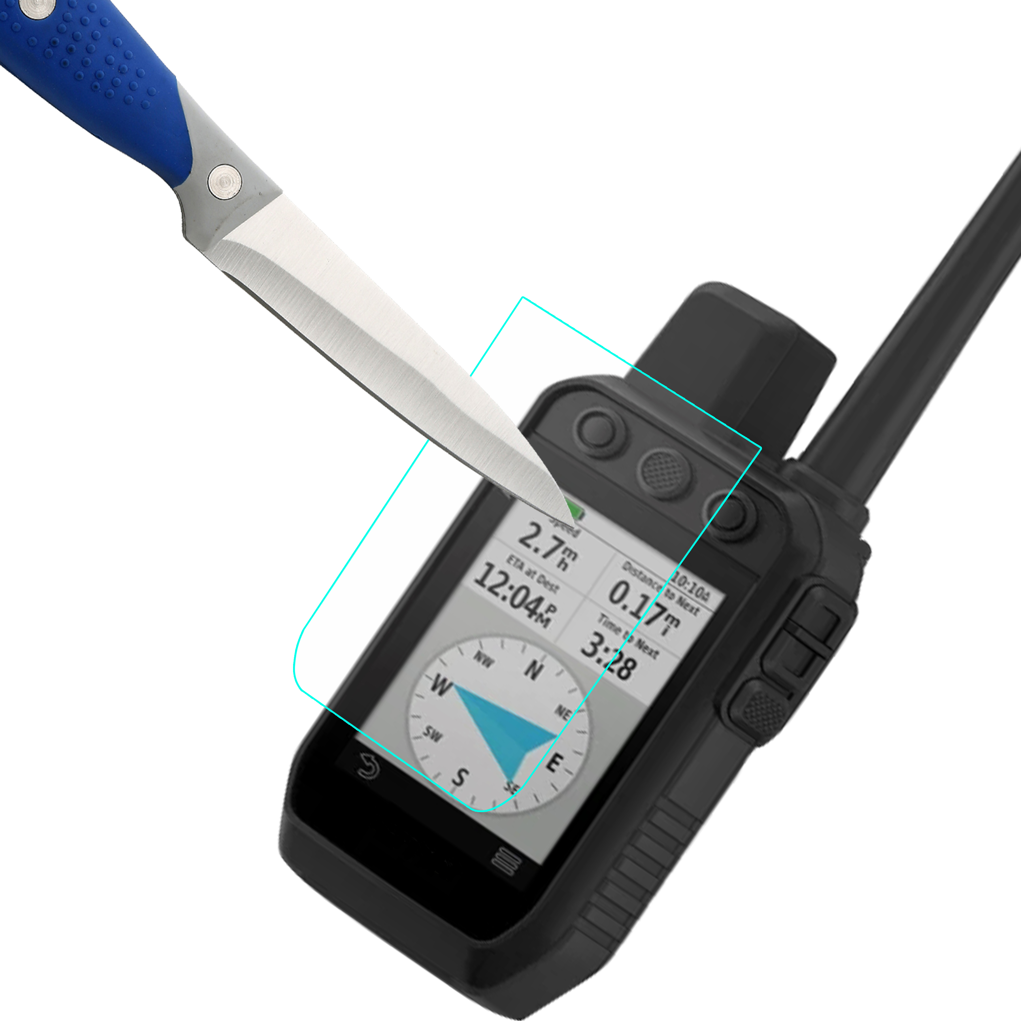 Protection écran Verre Trempé Brotect Pour Garmin Alpha 200/200i/300/300i K - 3 Pièces, 9H Anti-rayures - 8