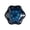 Dark Blue, variant on Scalloped Leaf Shape Ceramic Plate for Earrings Keys on Desk
