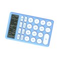 thumbnail image 3 of Calculadora de dibujos animados, calculadora de bolsillo pequeña, multifuncional, de mano, con pantalla grande, para escritorio, oficina, escuela, hogar, color azul., 3 of 14