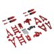 thumbnail image 2 of Repuestos para coche RC a escala 1:14, herramienta práctica de aleación de aluminio profesional Rojo, 2 of 9