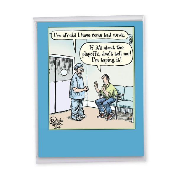 1 Large Funny Happy Birthday Greeting Card (8.5 x 11 Inch) - Bad News ...