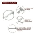 thumbnail image 4 of 4Pack 1/8" x 1" Linch Pin with Ring, Stainless Steel Round Linch Pins, Silver, 4 of 7