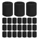 thumbnail image 1 of Uxcell 24PCS Bandas de sudor deportivas, muñequeras de algodón absorbentes para entrenamiento/baloncesto/correr [Negro, 8cm de ancho], 1 of 7
