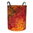 thumbnail image 2 of Balery Autumn Leaf Round Laundry Basket with Handles Waterproof Freestanding Laundry Hamper for Clothes Toys in the Dorm and Family-Medium, 2 of 8