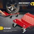 thumbnail image 6 of Ktaxon Car Wheel Dolly, 4PCS 6000LBS Heavy Duty Vehicle Dolly, Red, 6 of 7