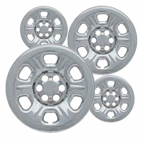 Set of 4 15 inch Chrome Wheel Skins Covers Compatible with 05-10 Nissan Frontier 11-20 Frontier S SV PRO-4X 11-19 SL 13-19 Desert Runner Impostors for 62451 Wheel Series