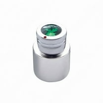 United Pacific 21788 Volume & Squelch CB Knobs, Chrome with Diamond In Green