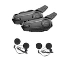thumbnail image 1 of 2Pcs Bluetooth Intercom Motorcycle Helmet Bluetooth Headset for 2 Rider Intercomunicador Wireless He, 1 of 5