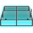 thumbnail image 2 of Homieasy Metal Bed Frame with Charging Station and LED Lights, 14 Inch Queen Size Platform Bed Frame with Non-Slip Mattress Gaskets, Sturdy Steel Slats, No Box Spring Needed, Easy Assembly, 2 of 8
