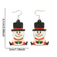 thumbnail image 3 of Darzheoy Christmas Earrings for Women Santa Claus Sparkling Pendant Earrings Funny Silvered Plated Earrings Christmas Gift, 3 of 6