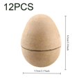 thumbnail image 7 of 12Pcs DIY Paper Mache Easter Eggs, Unfinished Blank Eggs Fillable Easter Eggs Simulation Egg Painting and Realistic Egg Crafts for Party Home Decor, 7 of 7