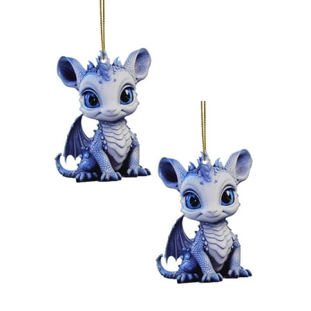 

Blue And White Porcelain Color Dragon Baby Pendant Christmas Tree Cute Cartoon Dragon Car Pendant Bag Hanging Decoration 2d Flat Acrylic Christmas Tree Pendant Chandelier Replacement Diamond