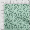 thumbnail image 2 of oneOone Polyester Spandex Light Mint Green Fabric Asian Contemporary Paisley Sewing Material Print Fabric By The Yard 56 Inch Wide, 2 of 4