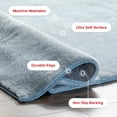 thumbnail image 3 of nuLOOM Loni SuperiorWash Solid Machine Washable Shag Area Rug, 2' 6" x 8', Runner, Loni Light Blue, 3 of 11