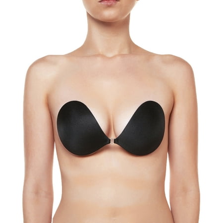 The NuBra Seamless Push Up 2 Adhesive Bra (SE998) D Cup Black