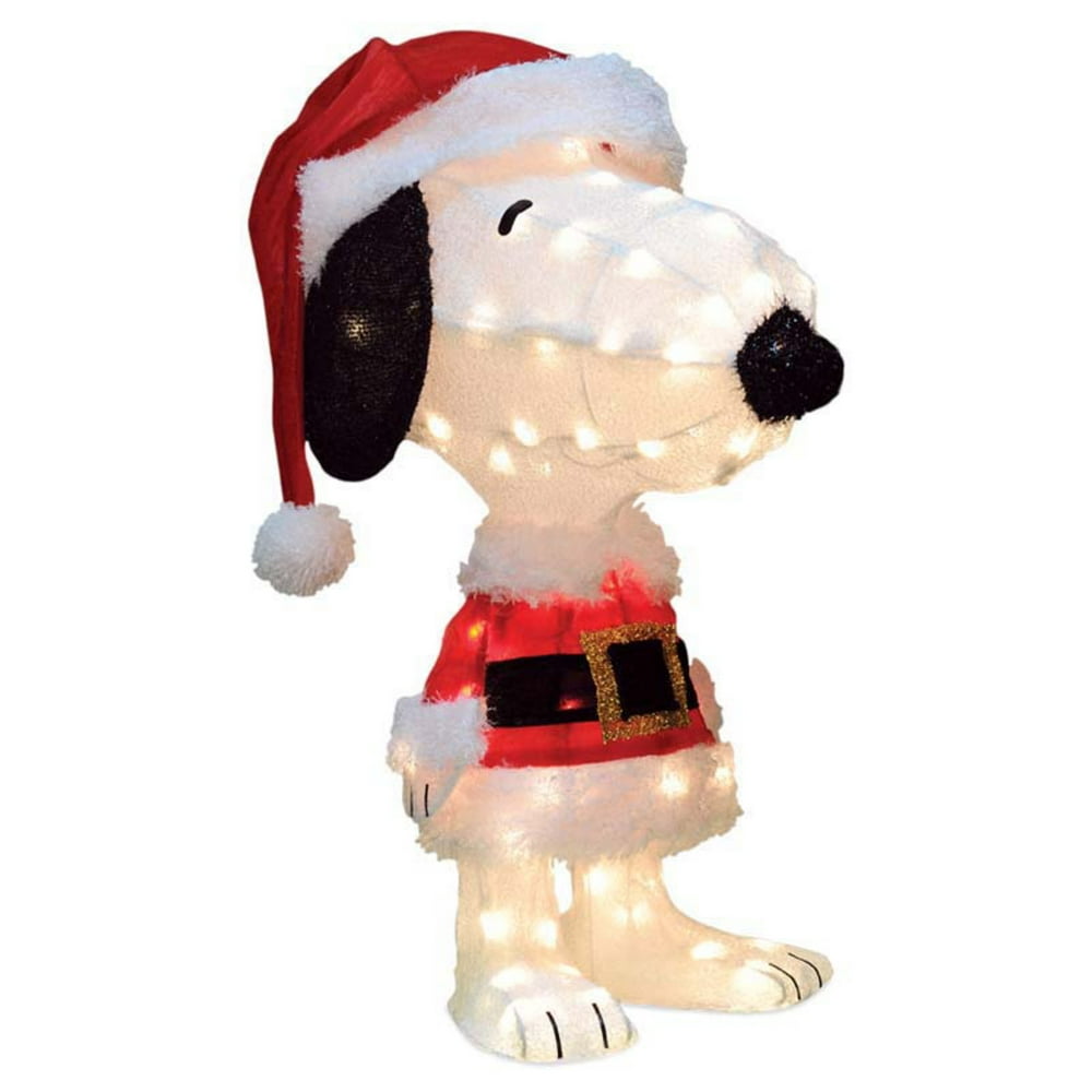 Northlight 24 in. PreLit Peanuts Snoopy in Santa Suit