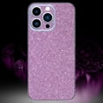 thumbnail image 2 of Compatible with iPhone 14 Bling Glitter Sticker Skin Wraps Shiny Sparkle Cute for Women Girls Girly Luxury Sticker 2 Pack Purple, 2 of 8