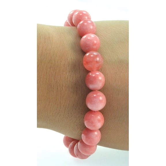 PURPLE WHALE Fashion Jewelry Beautiful Gemstone Bracelets Promote Healing and Energy Men Women - Pink