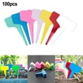 thumbnail image 5 of Étiquettes de Plantes Robustes en Forme de T Résistantes aux UV Imperméables 100 Pcs PVC Durable, 5 of 5