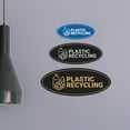thumbnail image 2 of Signs ByLITA Oval Plastic recycling Sign - Laser-Engraved Lettering | Durable ABS Plastic | Vibrant Colors | Powerful Foam Tape (Ivory/Dark Brown) - Large, 2 of 7