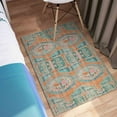 thumbnail image 6 of Orange Rugs, Colorful Rugs, Turquoise Rug, Vintage Style Rug, Turkish Rug, 3D Printeds Rug, Decorative Rug, Large Rug, Colorful Rug, 1.7'x2.3' - 50x70 cm, 6 of 8