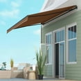 thumbnail image 5 of GVN Patio Awning, Outdoor Sun Shade Shelter Cover Awnings,16' x 10' Retractable Awning, 280gsm UV Resistant Sunshade Shelter, Brown, 5 of 10