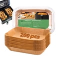 thumbnail image 1 of Hicess 200Pcs Air Fryer Liners for Ninja Air Fryer Parchment Paper Liners Disposable Food-Grade Rectangle Accessories for Baking Roasting Frying Serving, 1 of 7